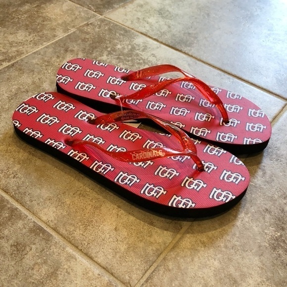 🆕 Women’s St Louis Cardinals MLB flip flops - Picture 2 of 9